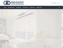 Tablet Screenshot of delgadodevelopments.com